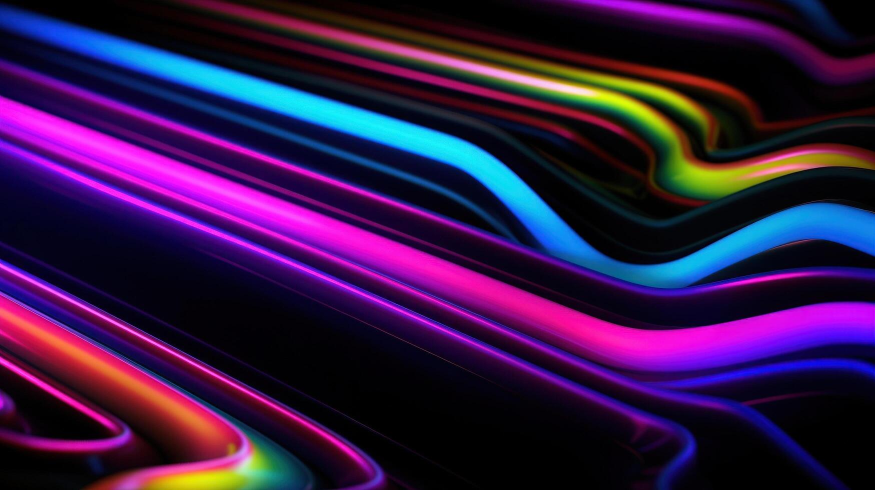 Vivid holographic neon background. Illustration photo