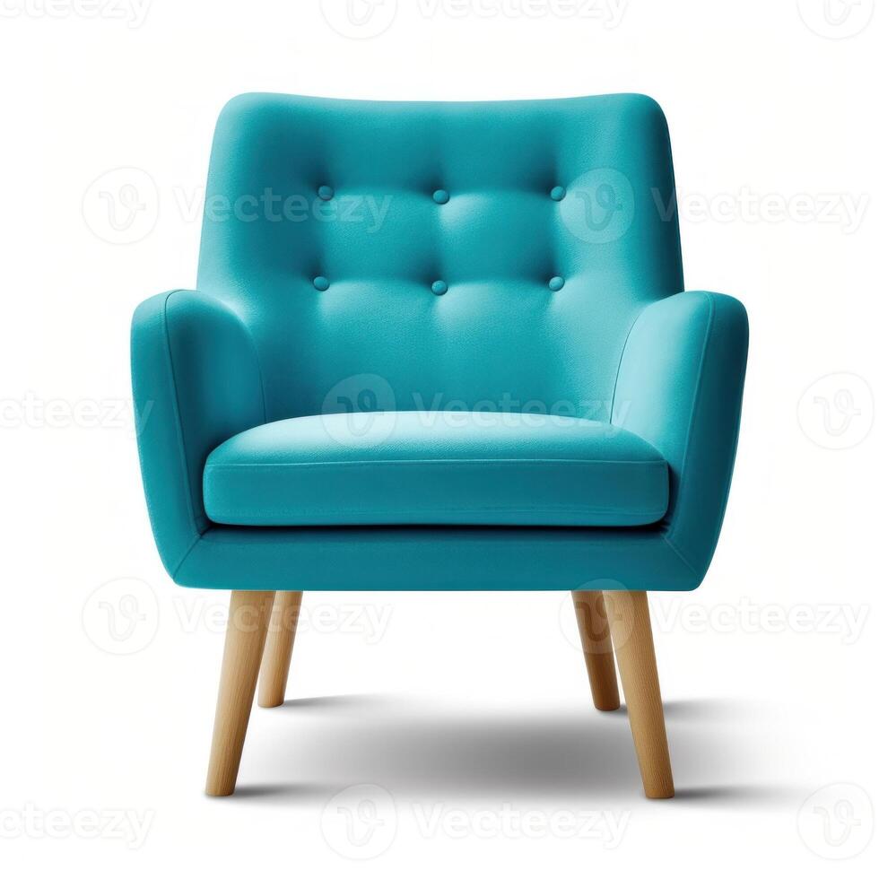 Modern vivid armchair isolated. Illustration photo