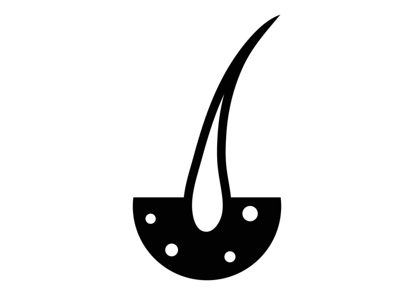 Hair icon design silhouette template illustration vector