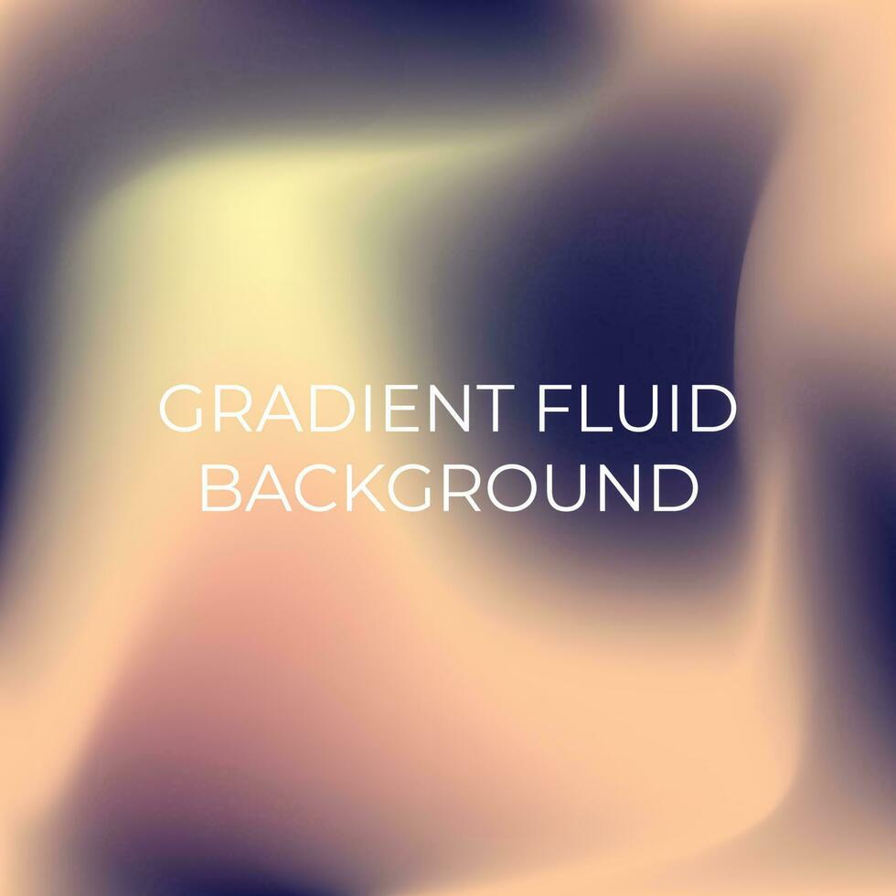 Gradient Fluid with Dark Blue, Cream and Pink Background Design vector
