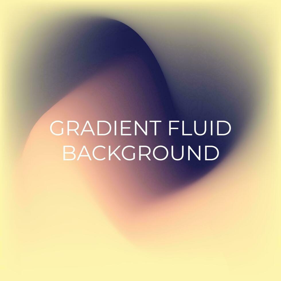 Gradient Fluid with Dark Blue, Cream and Pink Background Design vector