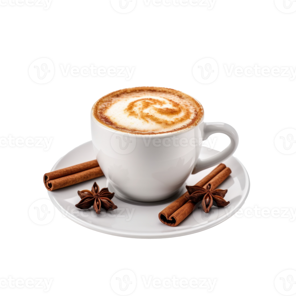 Cappuccino cup isolated. Illustration png