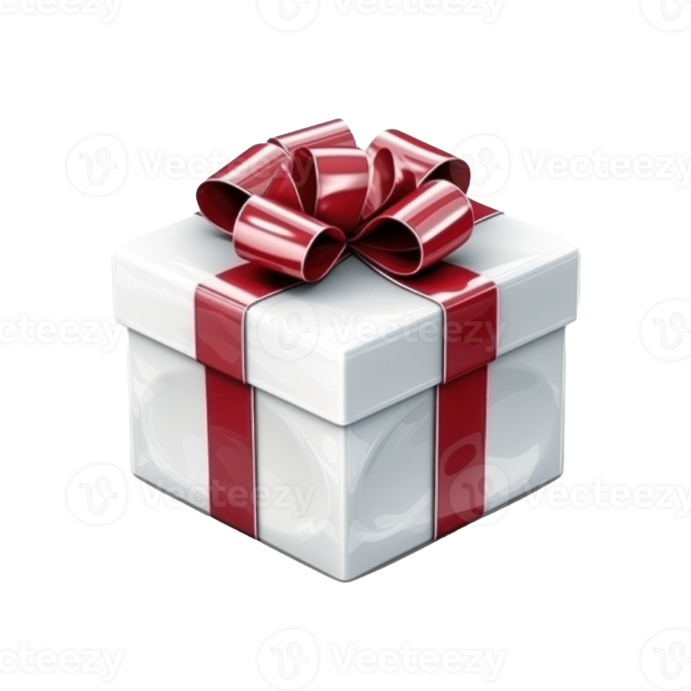 Gift box isolated. Illustration png