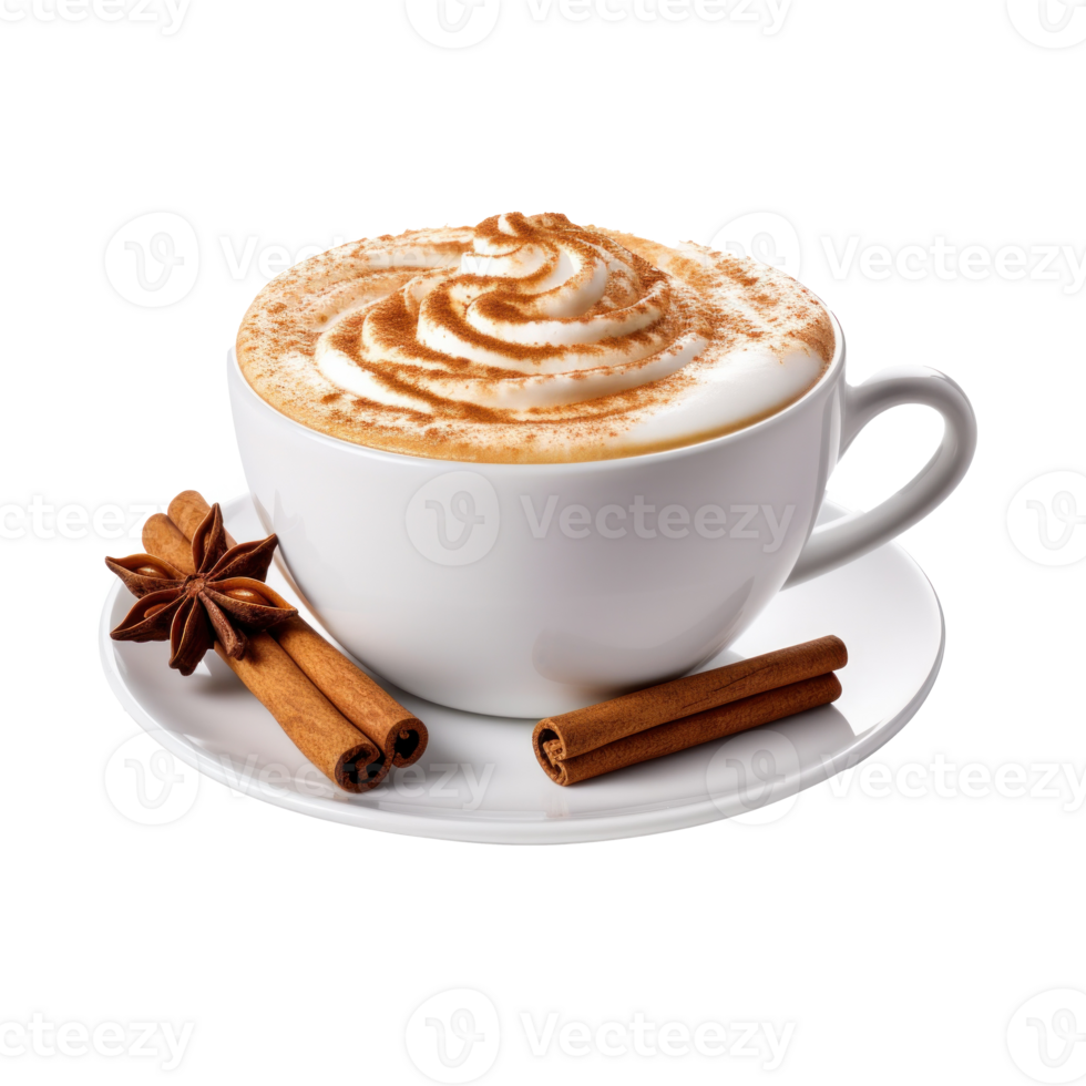 Cappuccino cup isolated. Illustration png