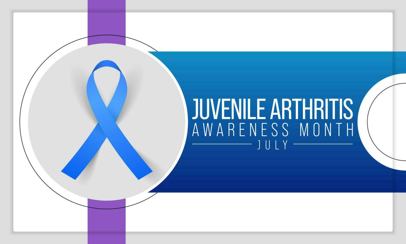 Juvenile Arthritis awareness month is observed every year in July. The most common symptoms of the disease are joint swelling, pain and stiffness, it is usually an autoimmune disorder. Vector art