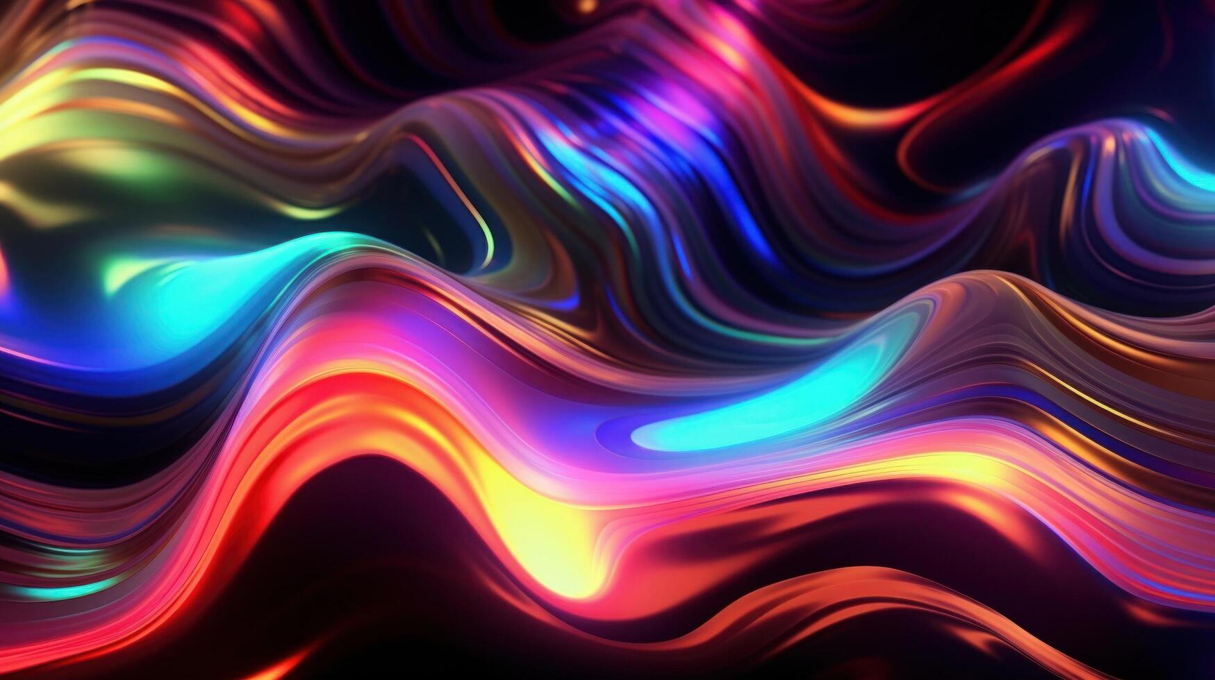 Vivid holographic neon background. Illustration photo