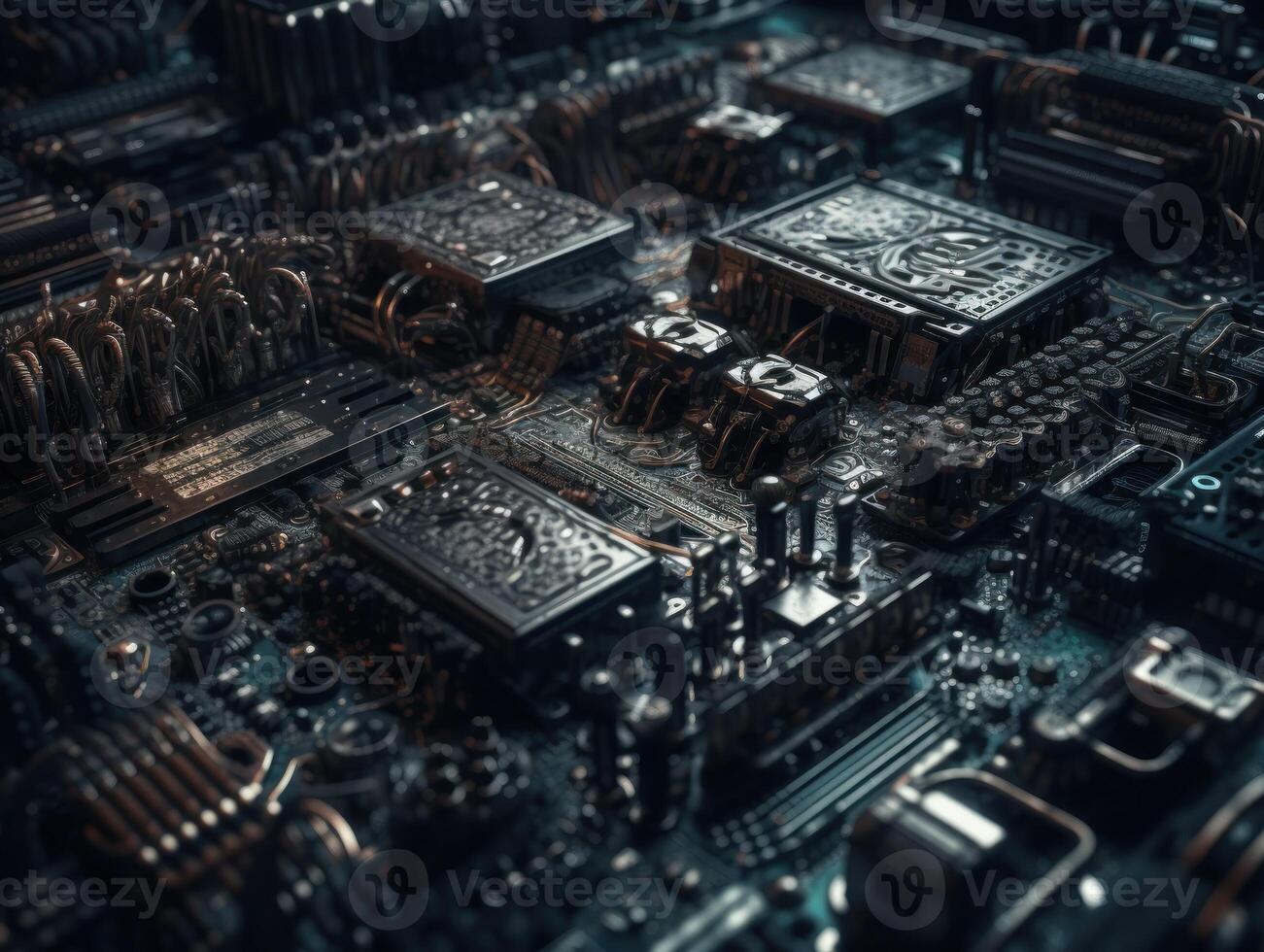 Technology circuit board pattern Motherboard industrial background Created with technology photo