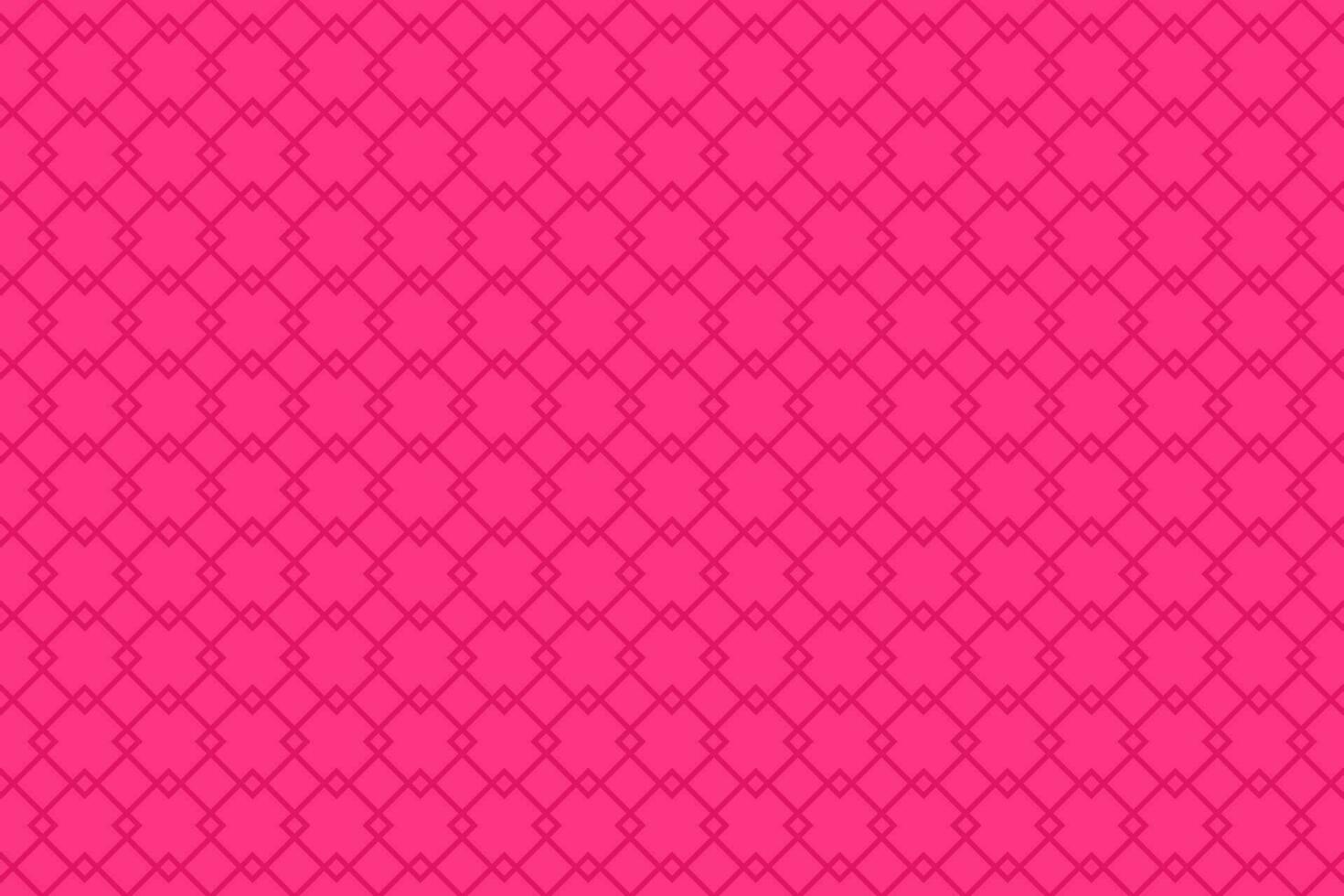 Pink overlapping rhombus square seamless pattern. Vector background.