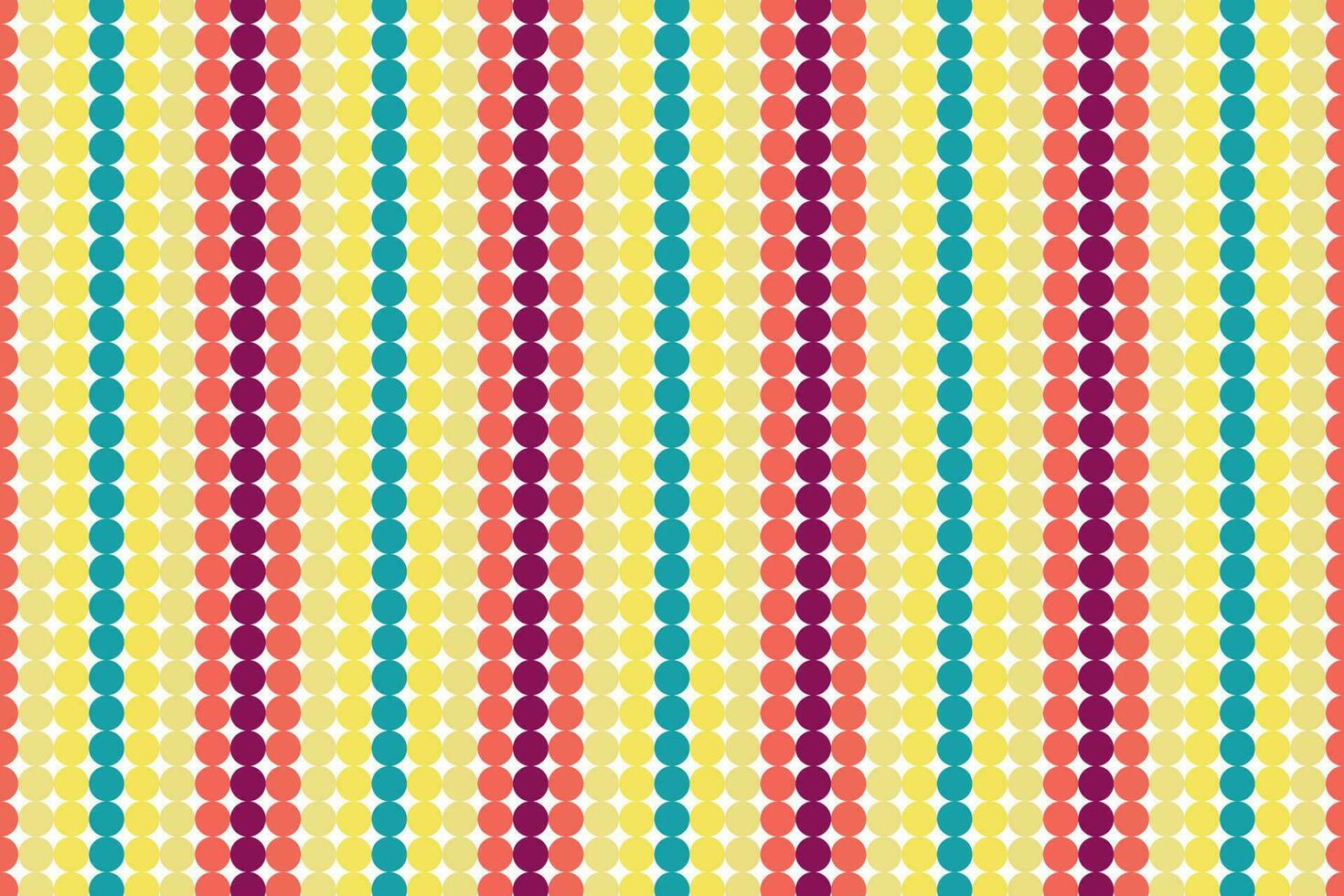 Vertical linear dotted circle seamless pattern vector