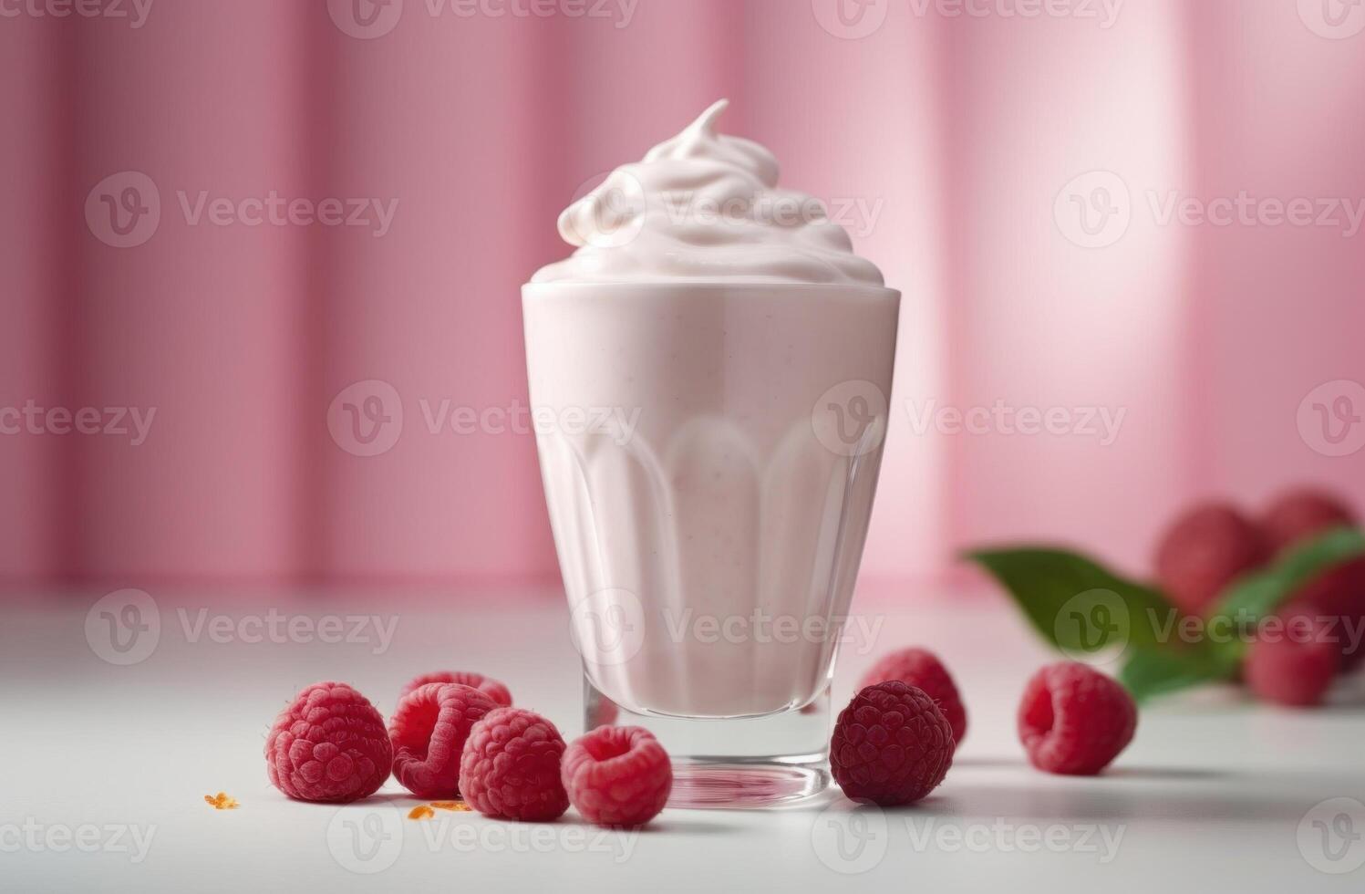 Raspberry smoothie. Illustration photo