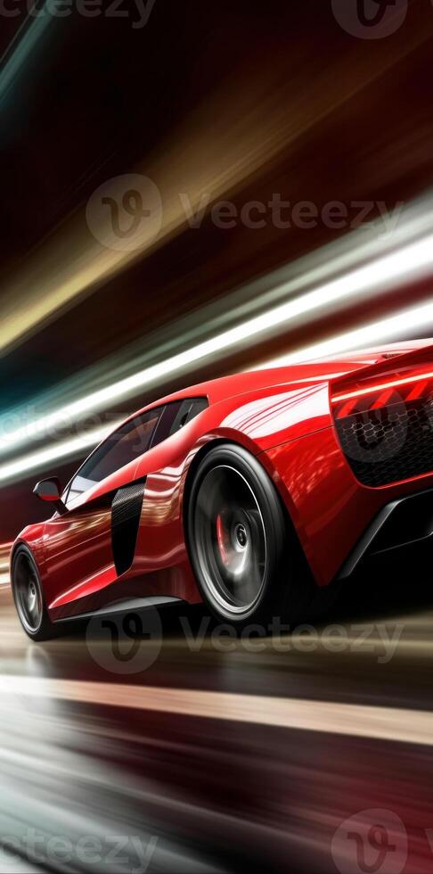 Cool sport car speed background. Illustration photo