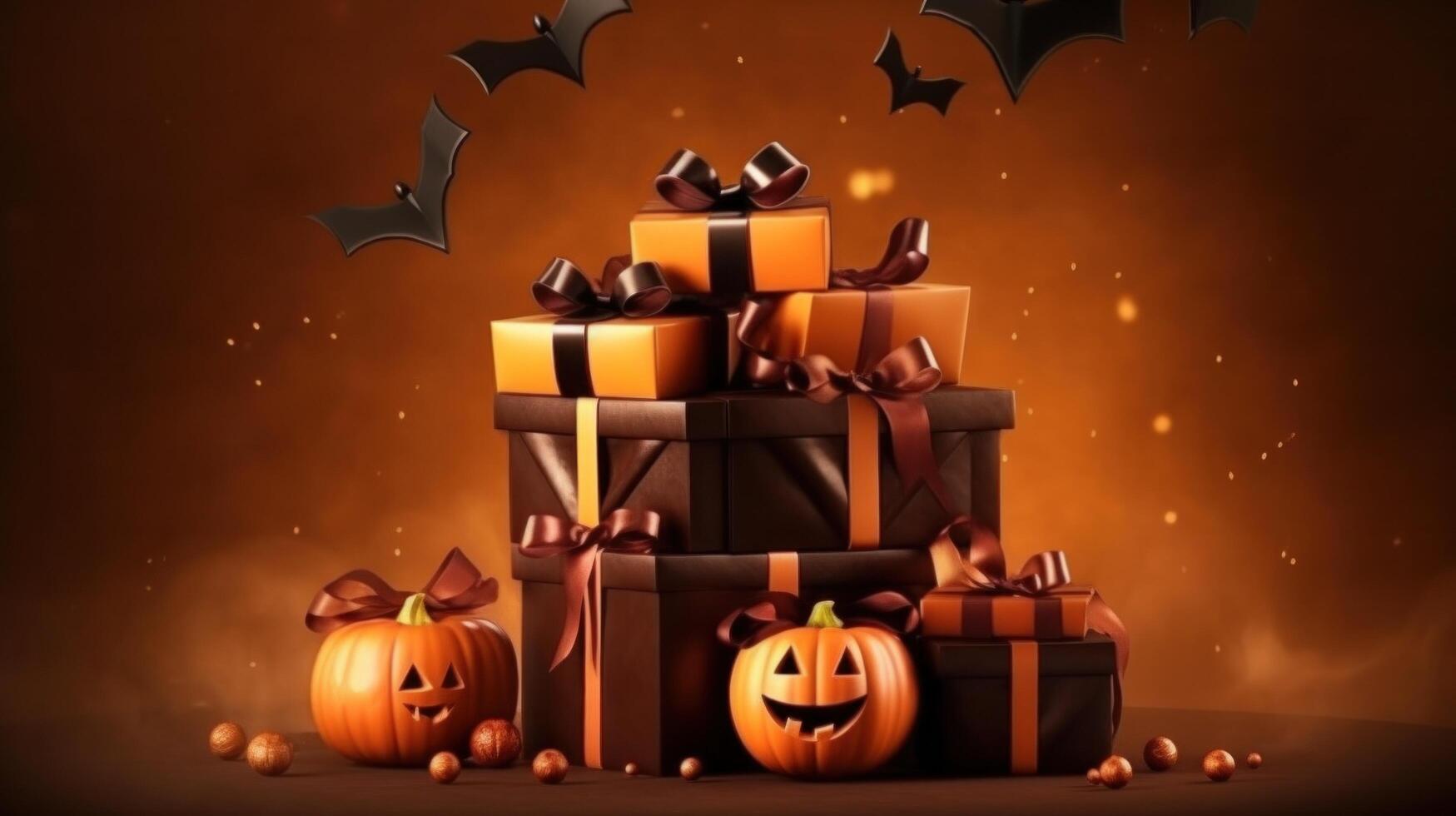 Halloween sale background. Illustration photo