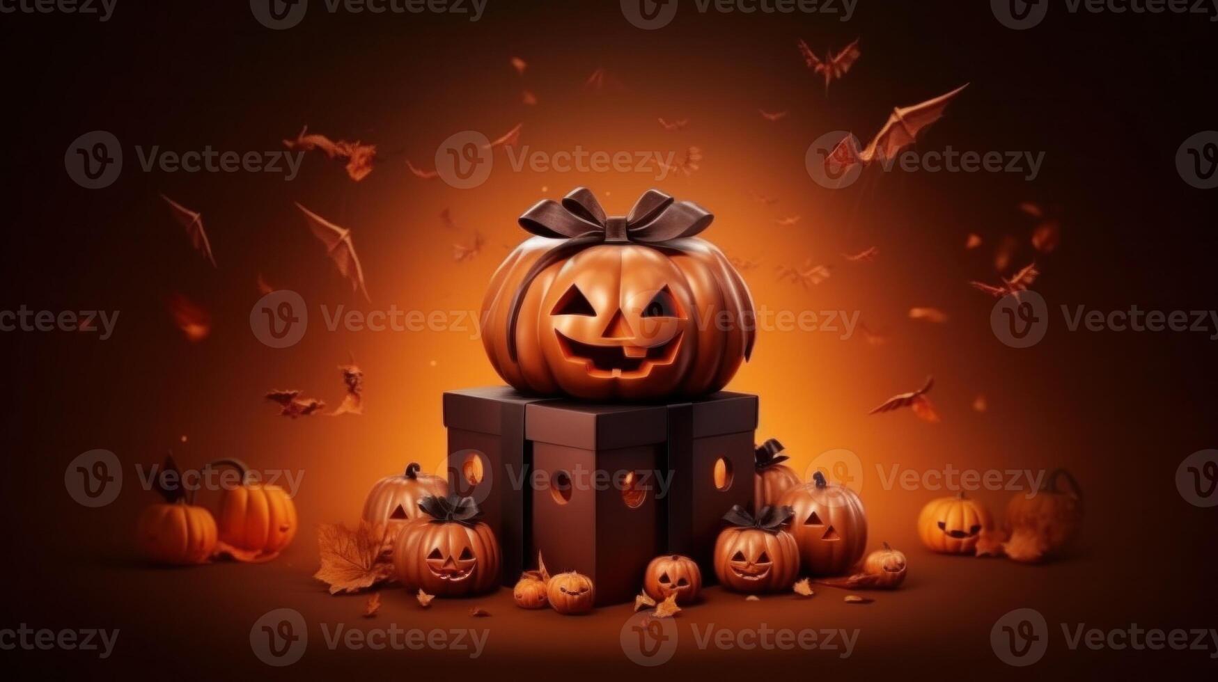 Halloween sale background. Illustration photo
