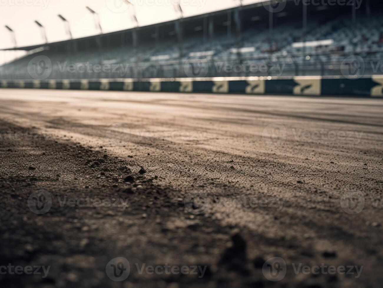 Race track Empty asphalt road concept Driving on an empty road Racing sports concept Created with technology photo