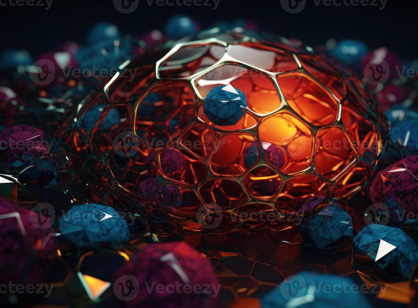 Colorful abstract background An abstract image featuring organic shapes and lines that intersect and overlap created with technology. photo