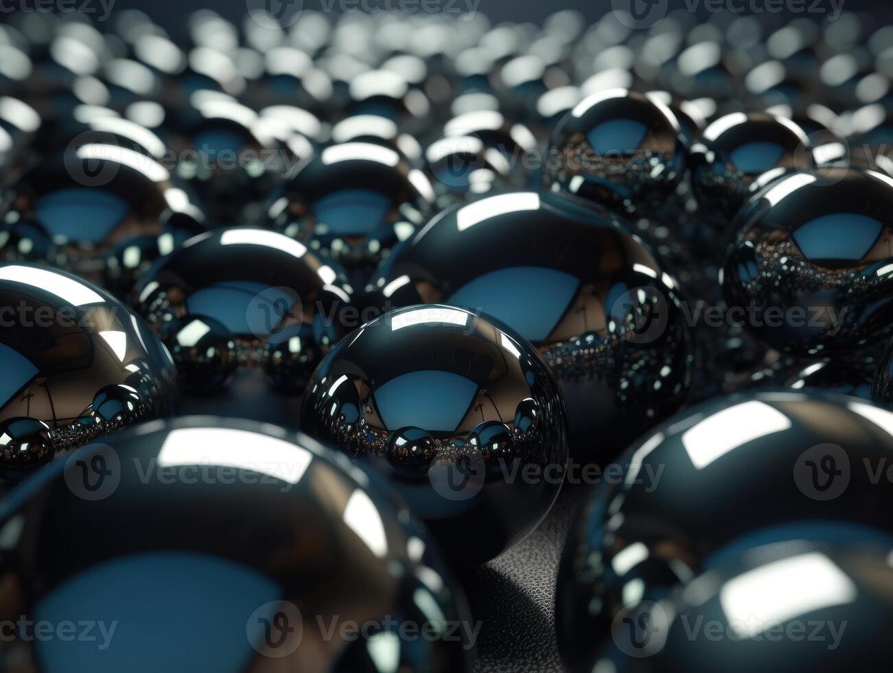 Futuristic abstract spheres geometric background created with technology. photo
