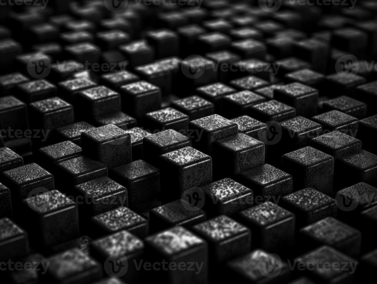 Futuristic cement cubes background Abstract geometric mosaic grid Square tiles pattern technology photo