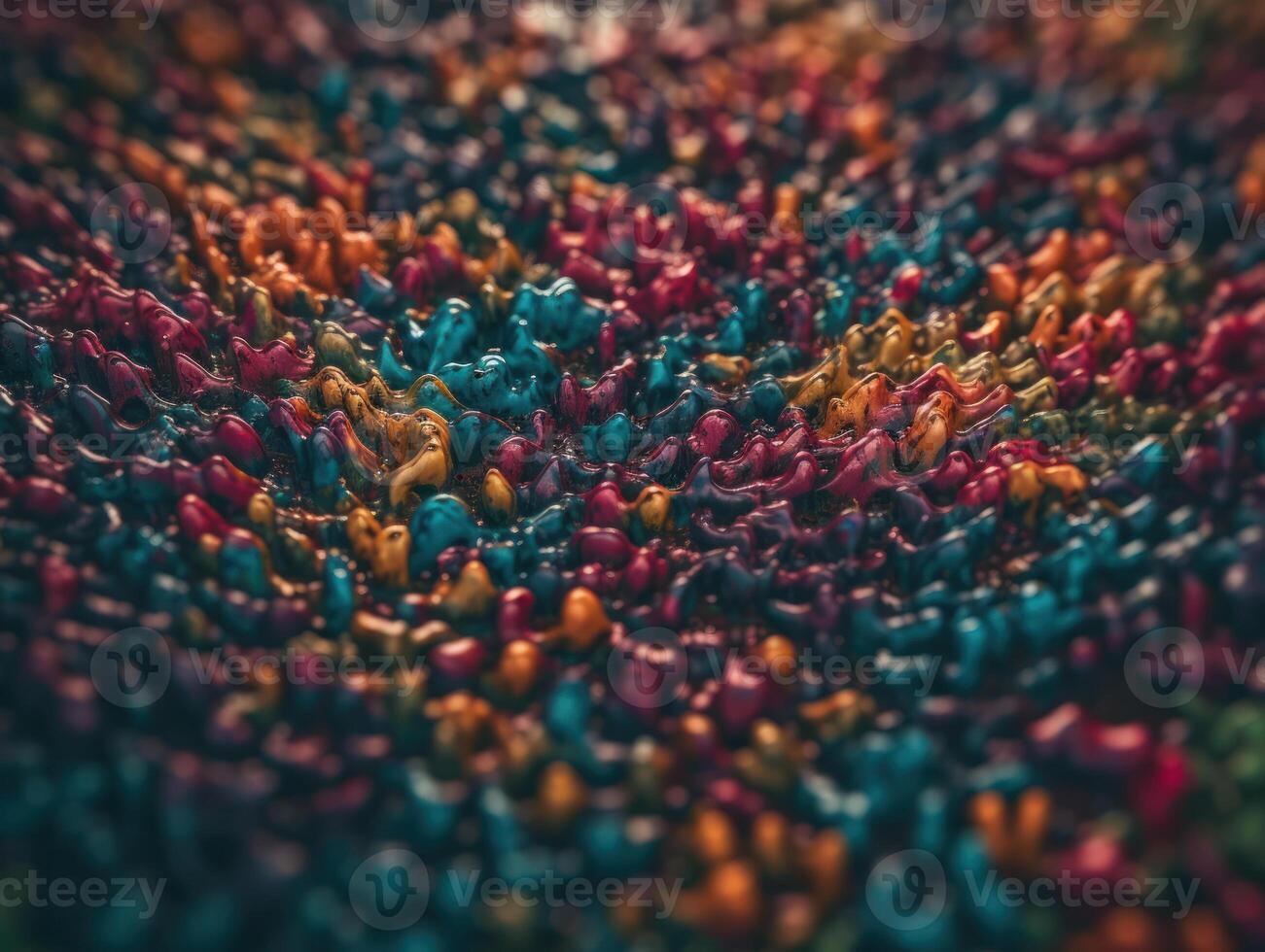 Chaotic colorful shapes. Futuristic background design with vibrant colors. Built with Technology photo