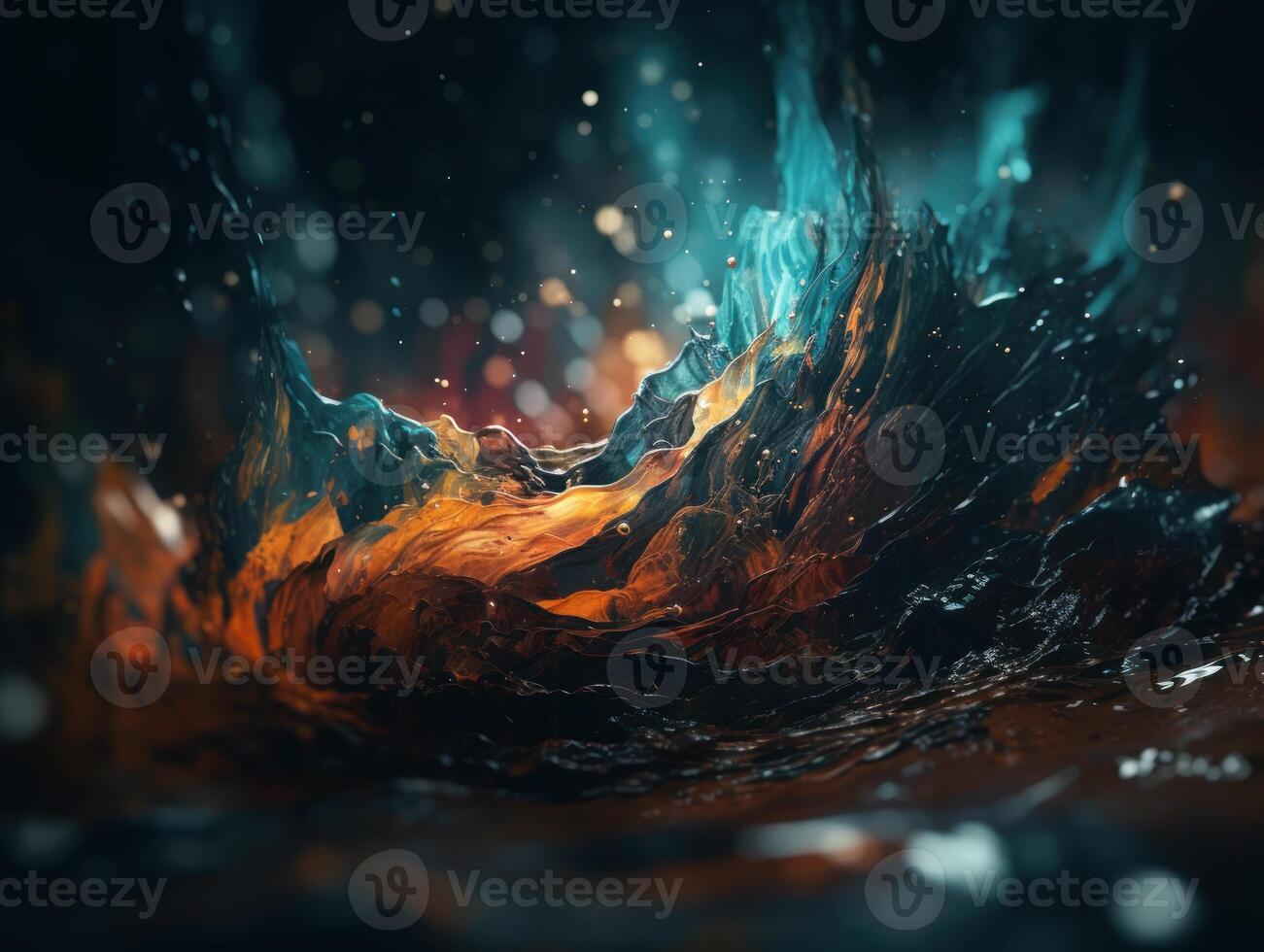 Abstract fractal. Fractal art background for creative design. Decoration for wallpaper, desktop, poster, cover booklet. Created with technology photo