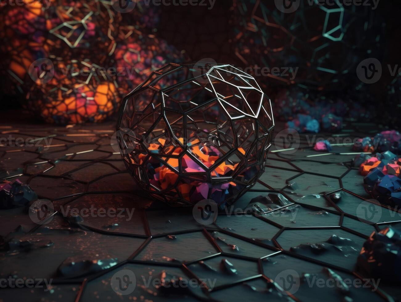 Colorful abstract background An abstract image featuring organic shapes and lines that intersect and overlap created with technology. photo