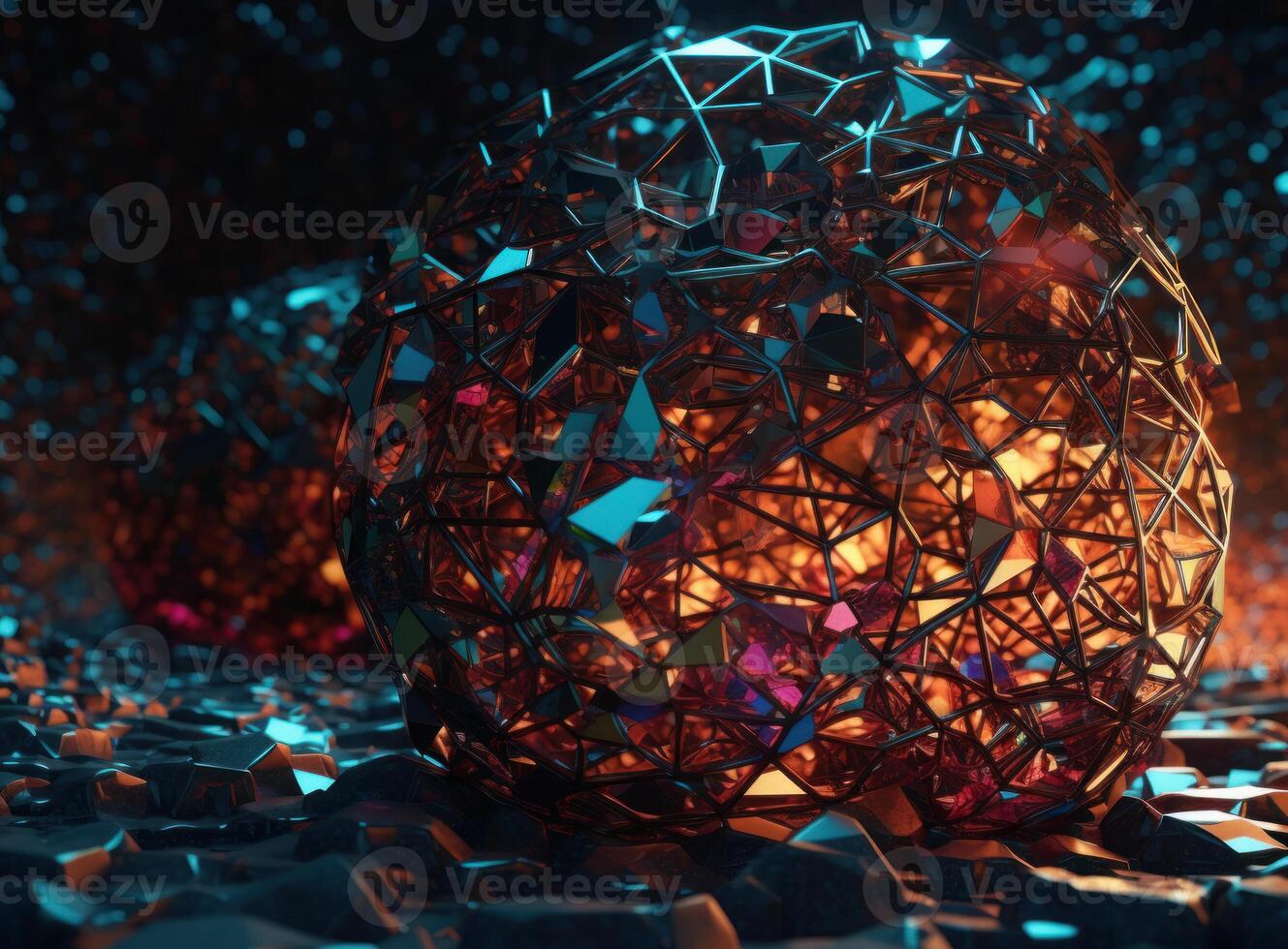 Colorful abstract background An abstract image featuring organic shapes and lines that intersect and overlap created with technology. photo