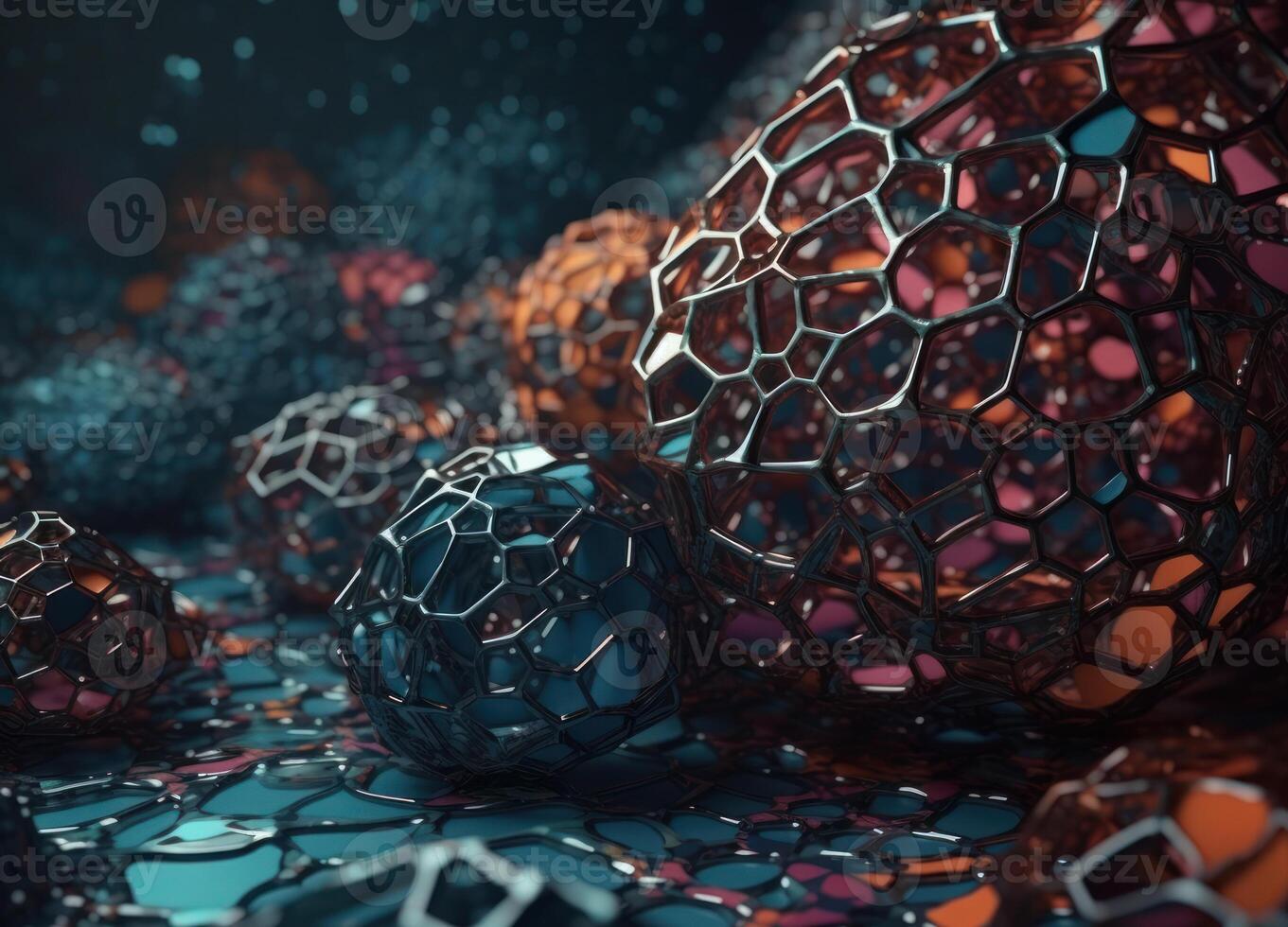 Colorful abstract background An abstract image featuring organic shapes and lines that intersect and overlap created with technology. photo