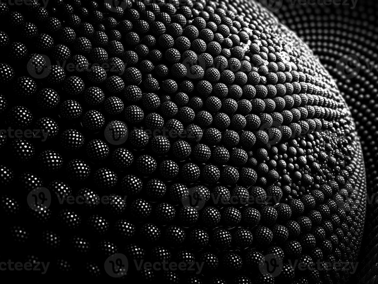 Futuristic abstract spheres geometric background created with technology photo