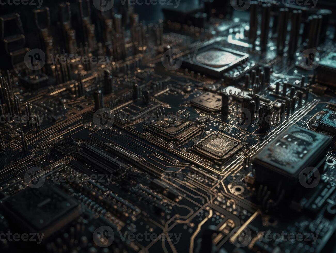 Technology circuit board pattern Motherboard industrial background Created with technology photo