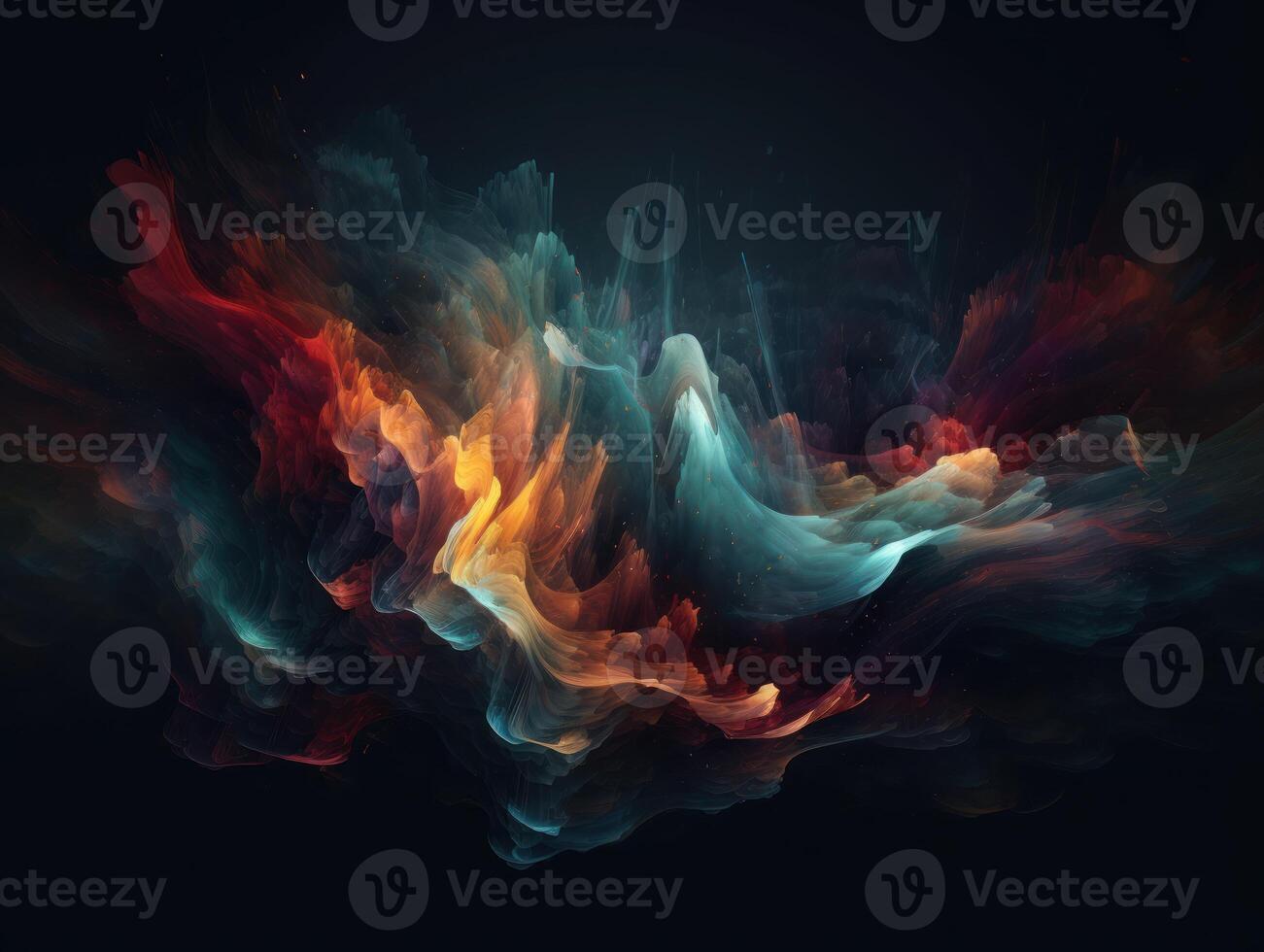 Abstract fractal. Fractal art background for creative design. Decoration for wallpaper, desktop, poster, cover booklet. Created with technology photo