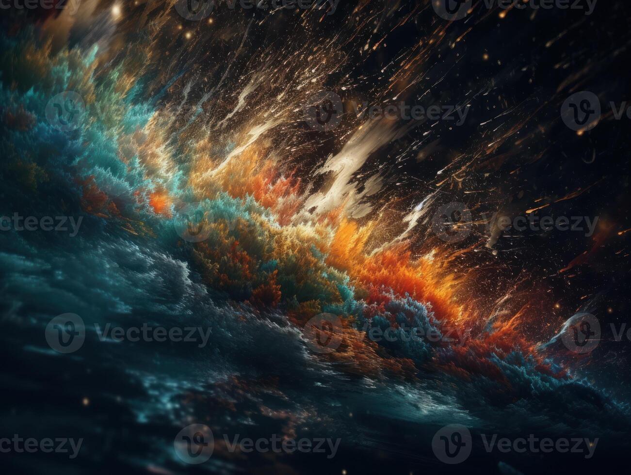 Abstract fractal. Fractal art background for creative design. Decoration for wallpaper, desktop, poster, cover booklet. Created with technology photo
