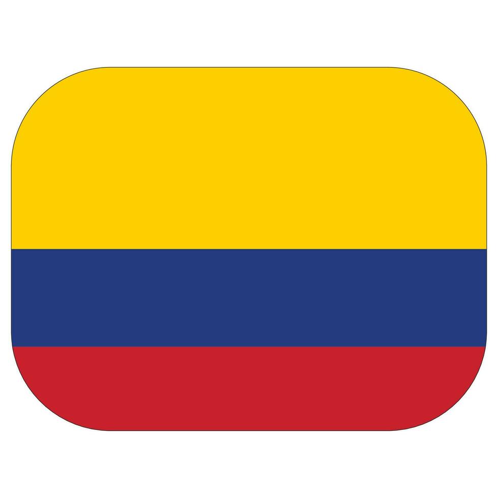 bandera de Colombia en corazón forma vector