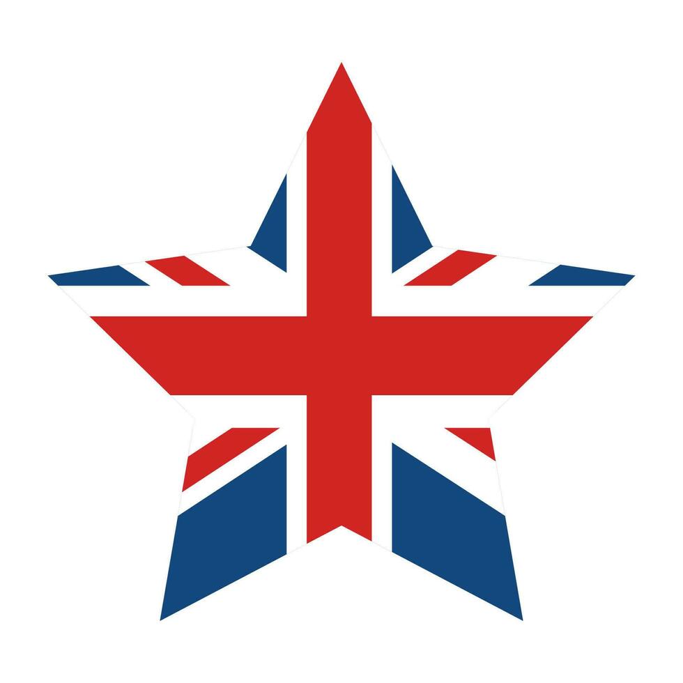 United Kingdom flag shape. Flag of UK in design shape vector
