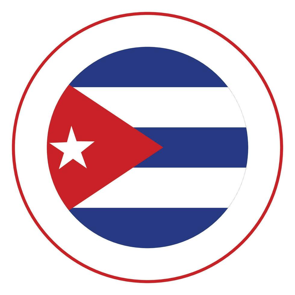 Cuba flag. lag of Cuba in design shape vector