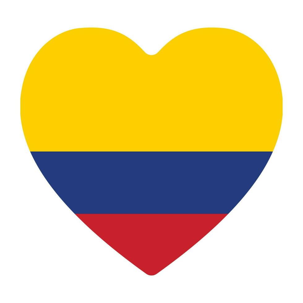 Flag of Colombia in design shape vector