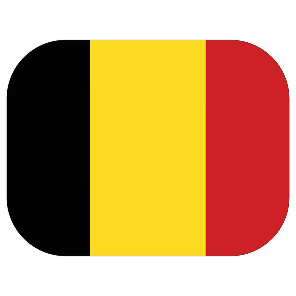 bandera de Bélgica en diseño forma vector