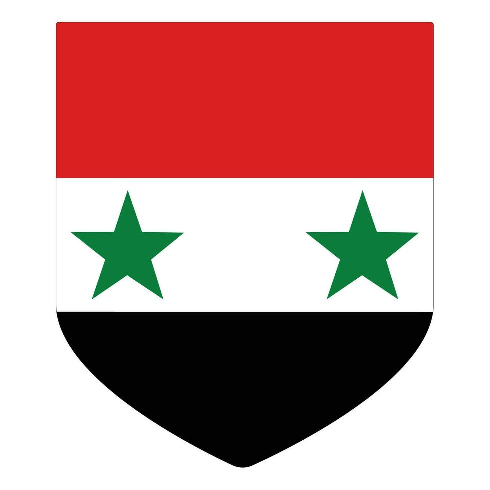 Siria bandera. bandera de Siria en diseño forma vector