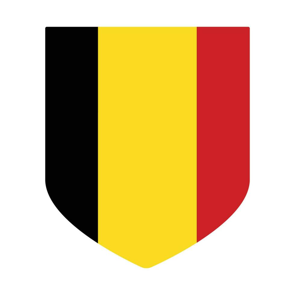 Flag of Belgium in shape vector