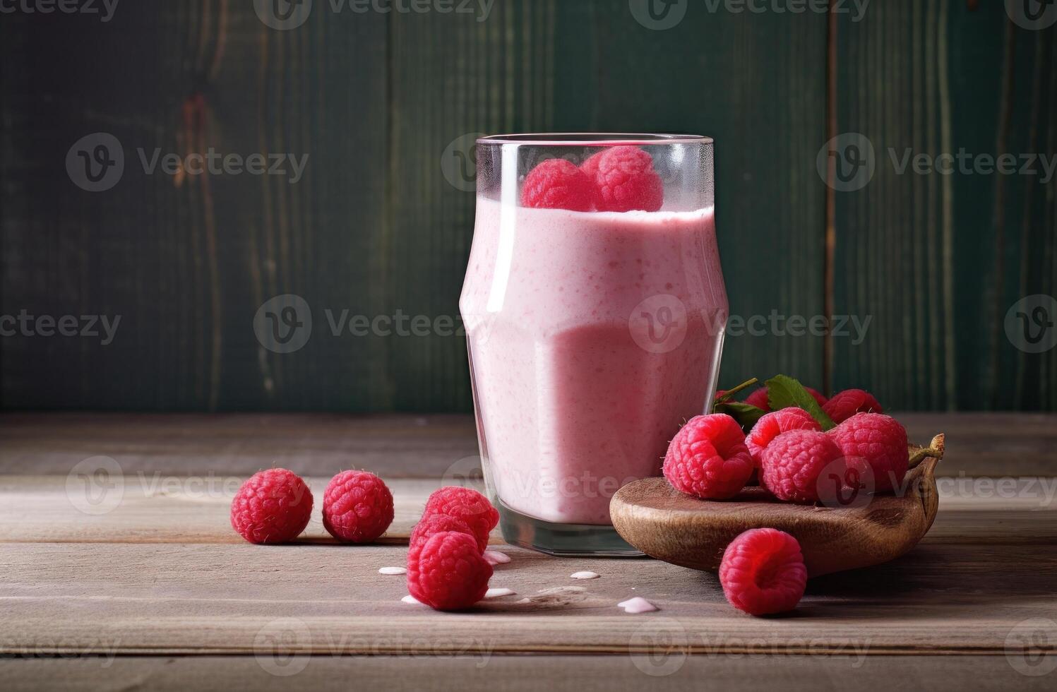 Raspberry smoothie. Illustration photo
