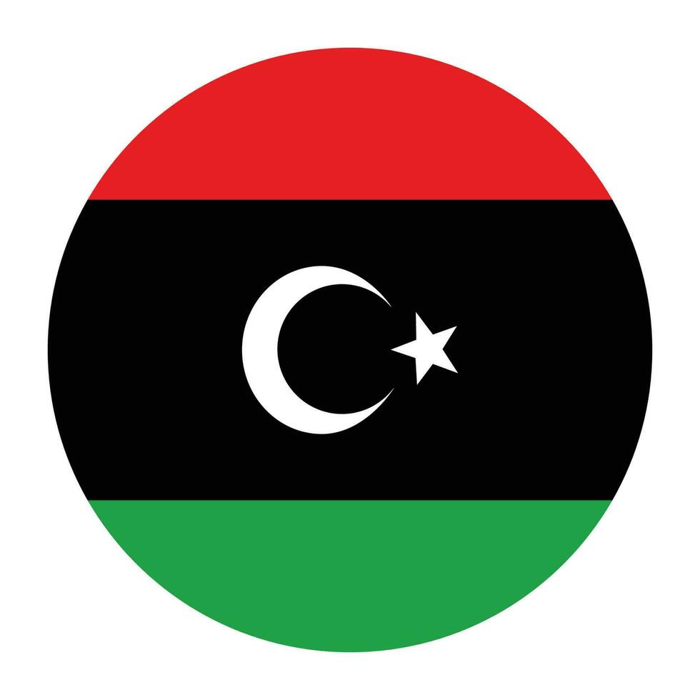 Flag of Libya. Libya flag with design shape vector