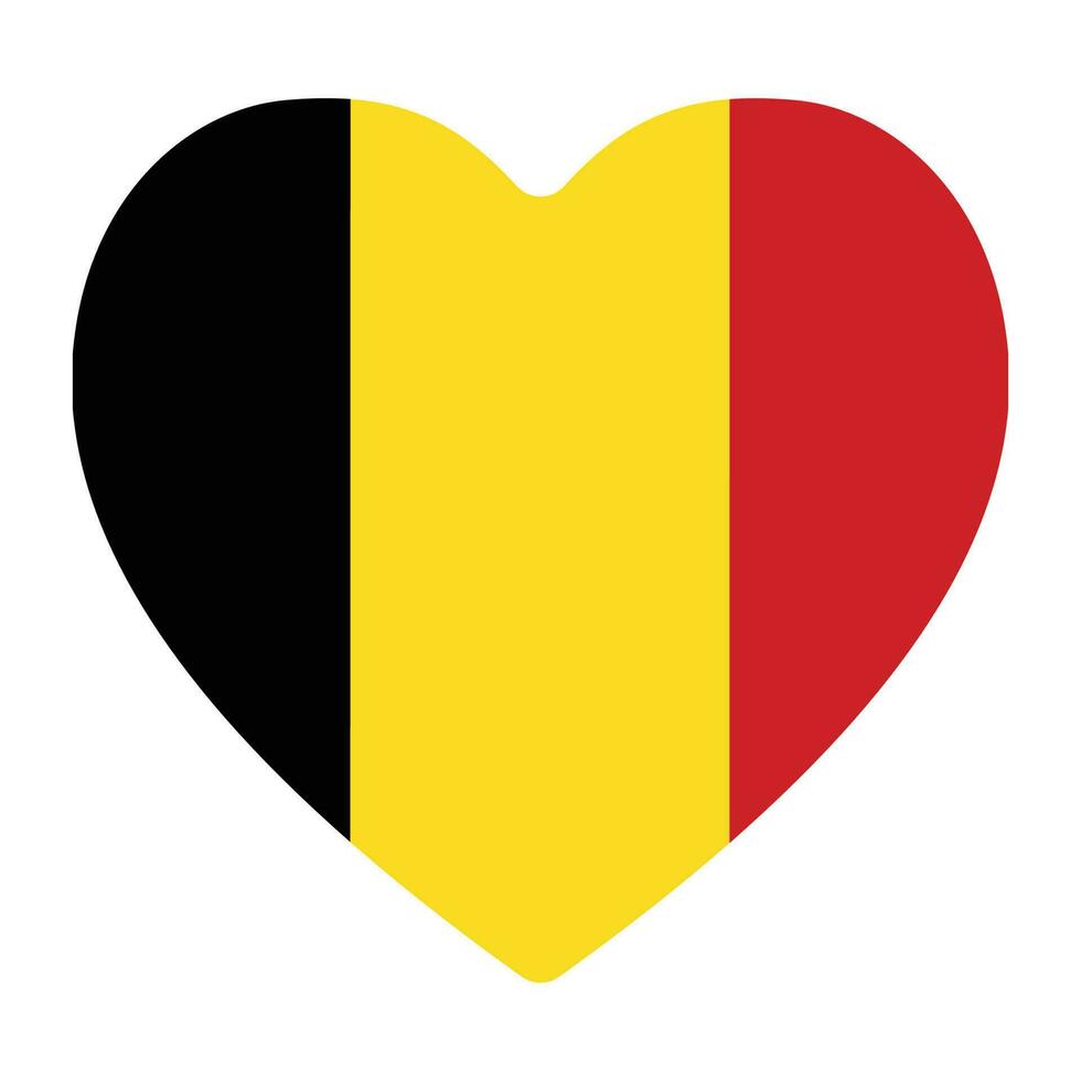 Flag of Belgium in shape vector