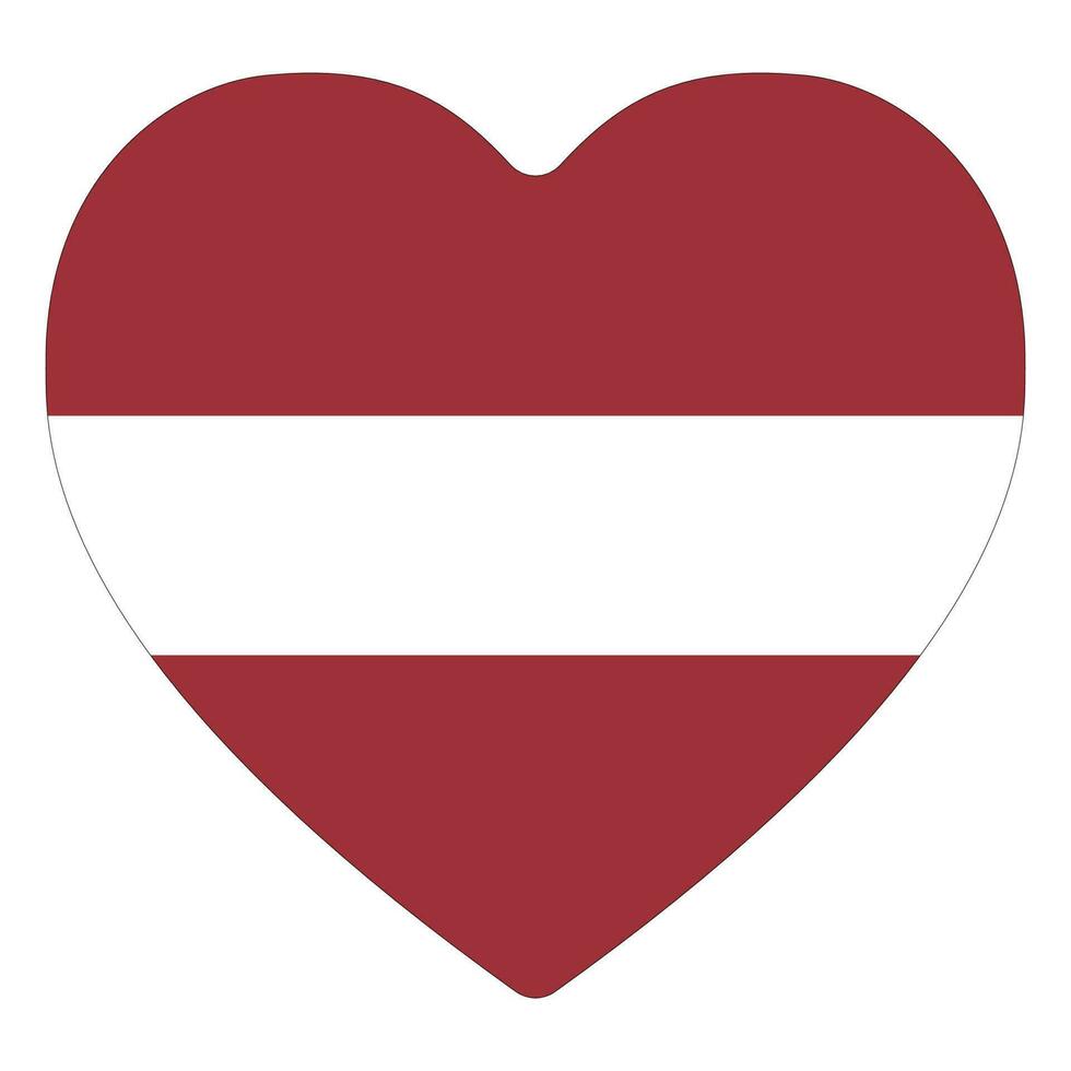 Flag of Latvia. Latvia flag in design shape vector
