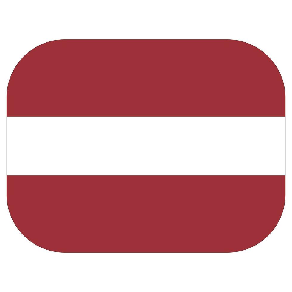 Flag of Latvia. Latvia flag in design shape vector