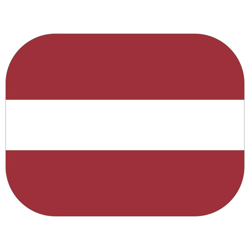 Flag of Latvia. Latvia flag in design shape vector