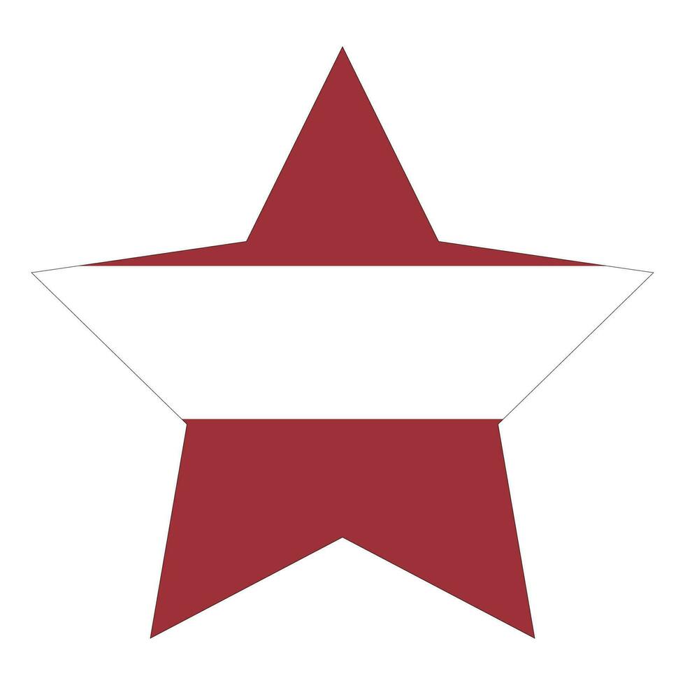 Flag of Latvia. Latvia flag in design shape vector