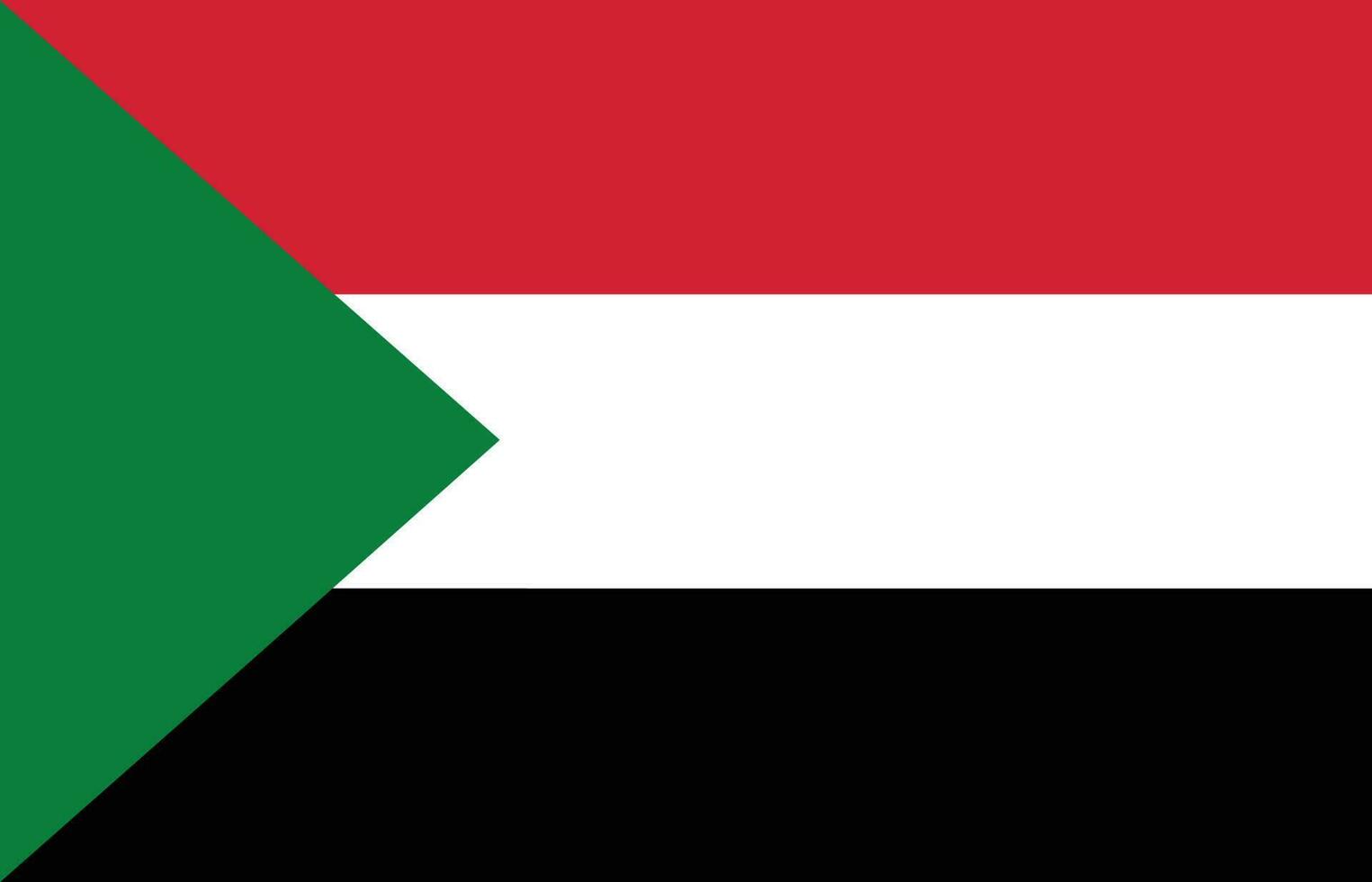 Sudan Flag. Flag of Sudan in design shape vector