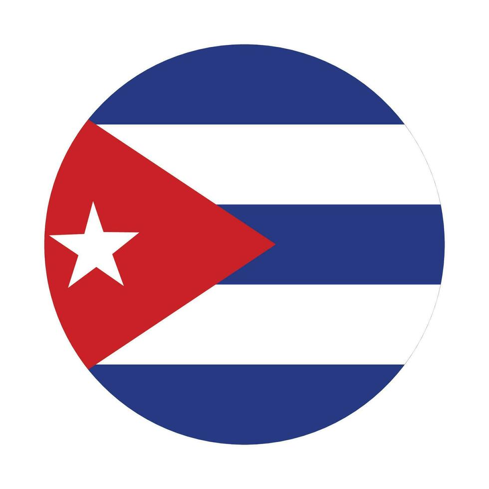 Cuba flag. lag of Cuba in design shape vector