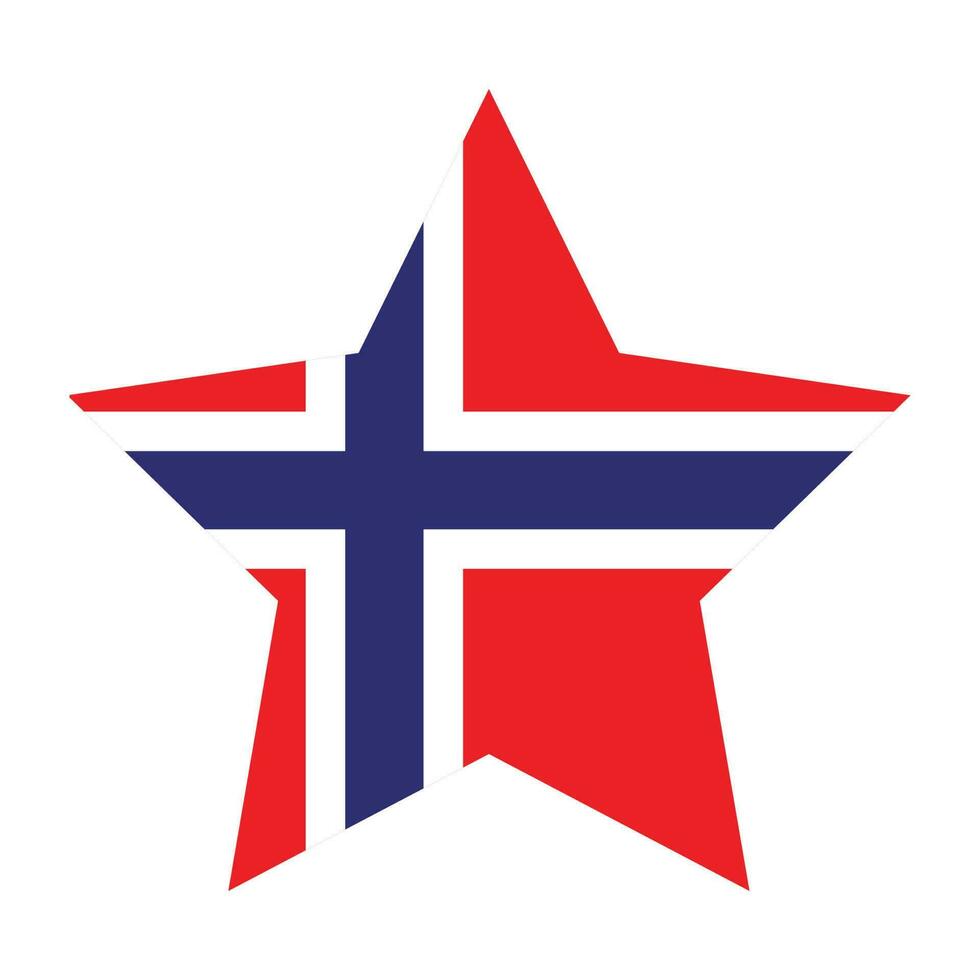 Norway flag in shape. Flags of Norway in shape. vector