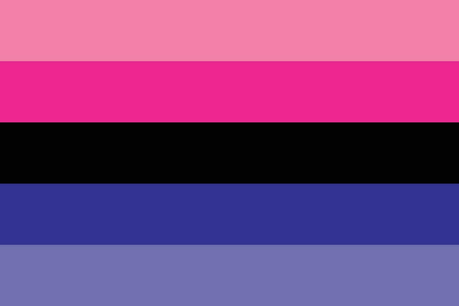 Omnisexual Pride Flag. LGBTQ flag vector