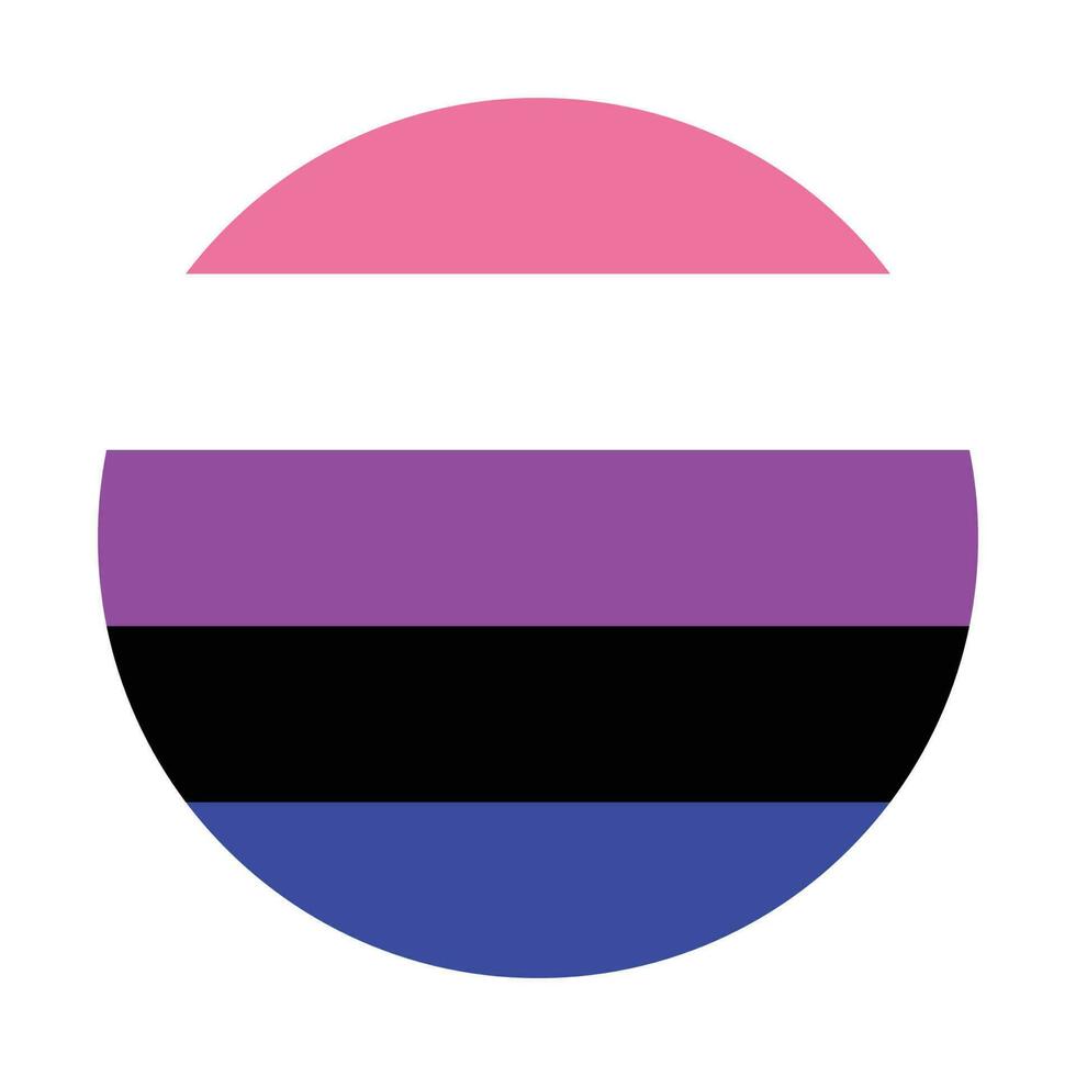 Genderfluid pride flag. LGBT pride flag vector