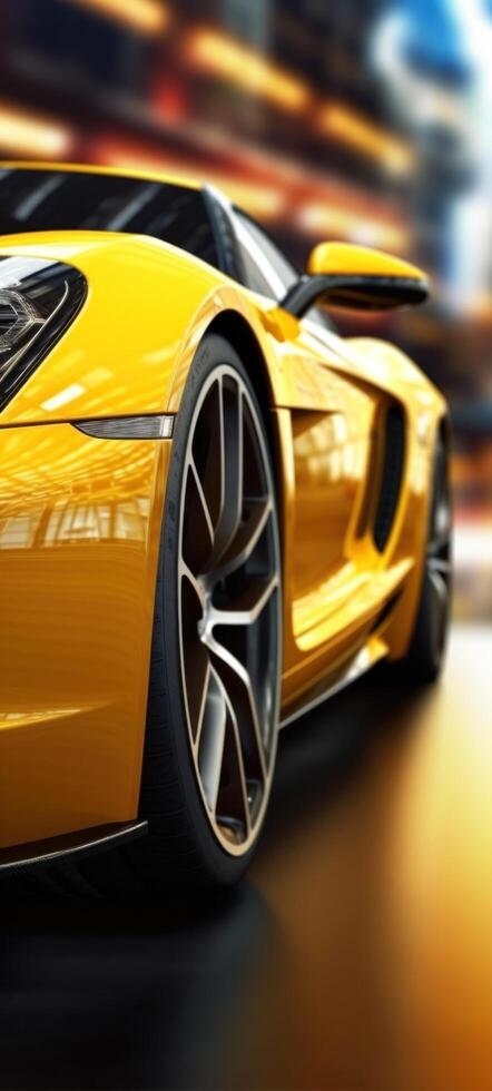 Cool sport car speed background. Illustration photo